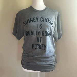 NWOT “Sidney Crosby Is Really Good At Hockey” Small Woman’s T-shirt